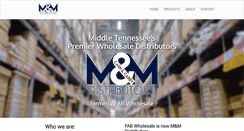 Desktop Screenshot of mandmdistributors.com