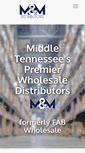 Mobile Screenshot of mandmdistributors.com